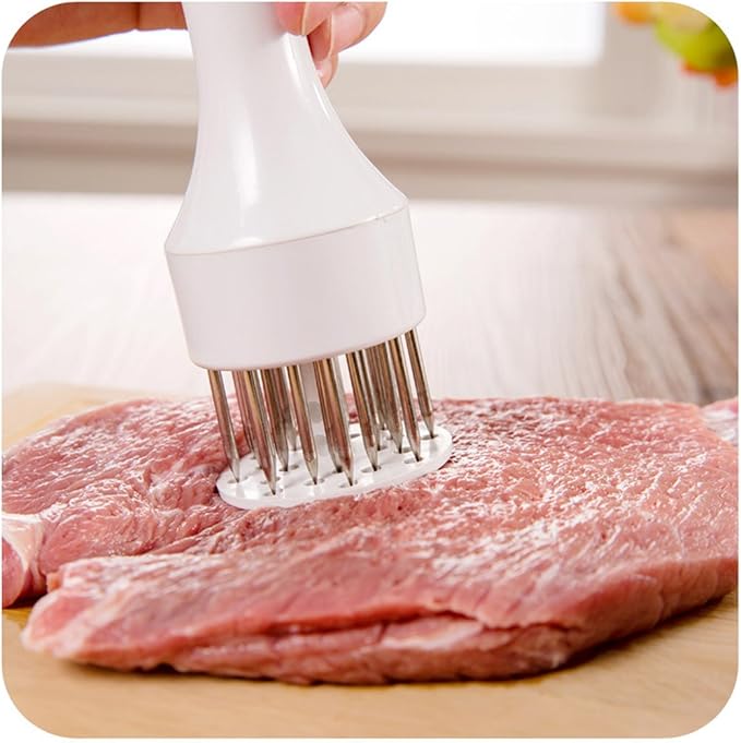 Ablandador de Carne Profesional con Púas de Acero Inoxidable (2 UNIDADES)