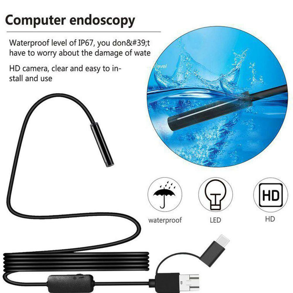 Camara Endoscopio Micro Usb Tipo C 5mtr