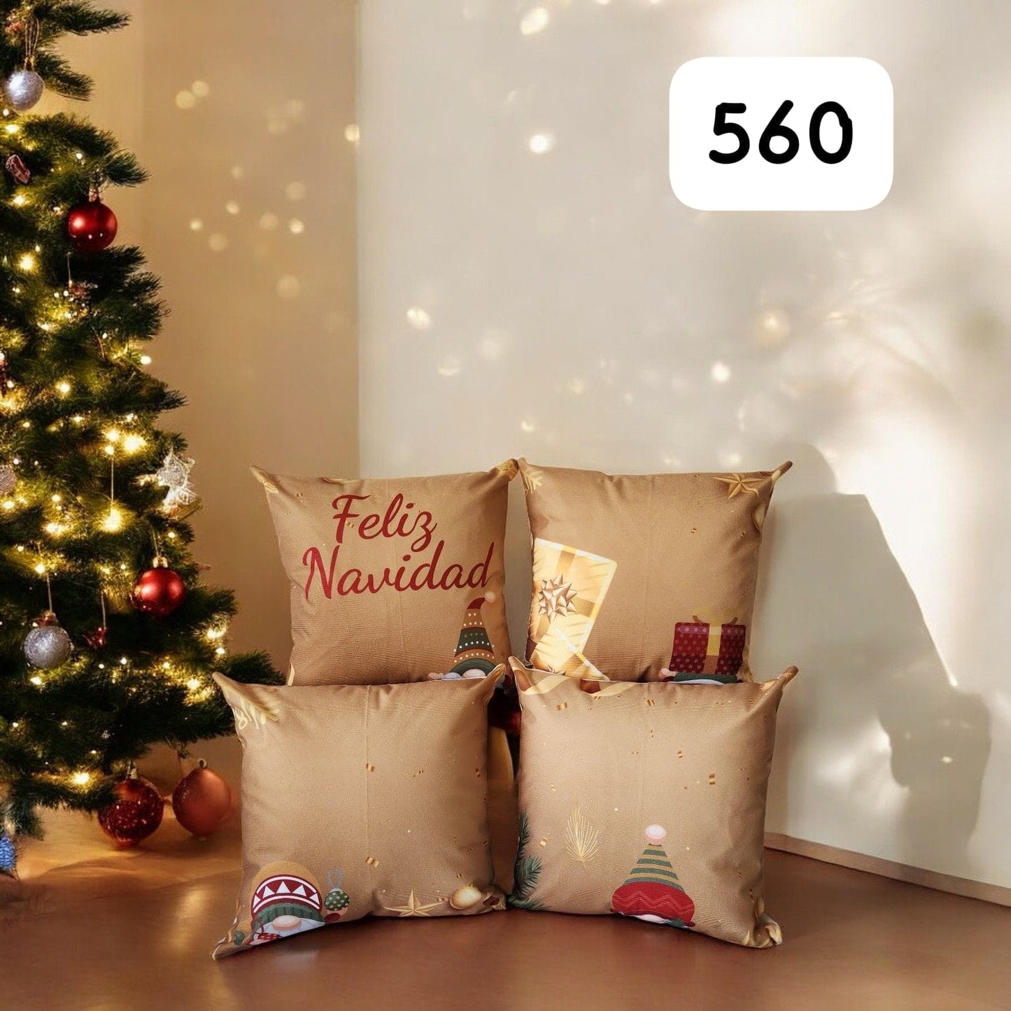 ¡OFERTA DE TEMPORADA! Set x 4 Cojines de Navidad Escoge tu combo favorito