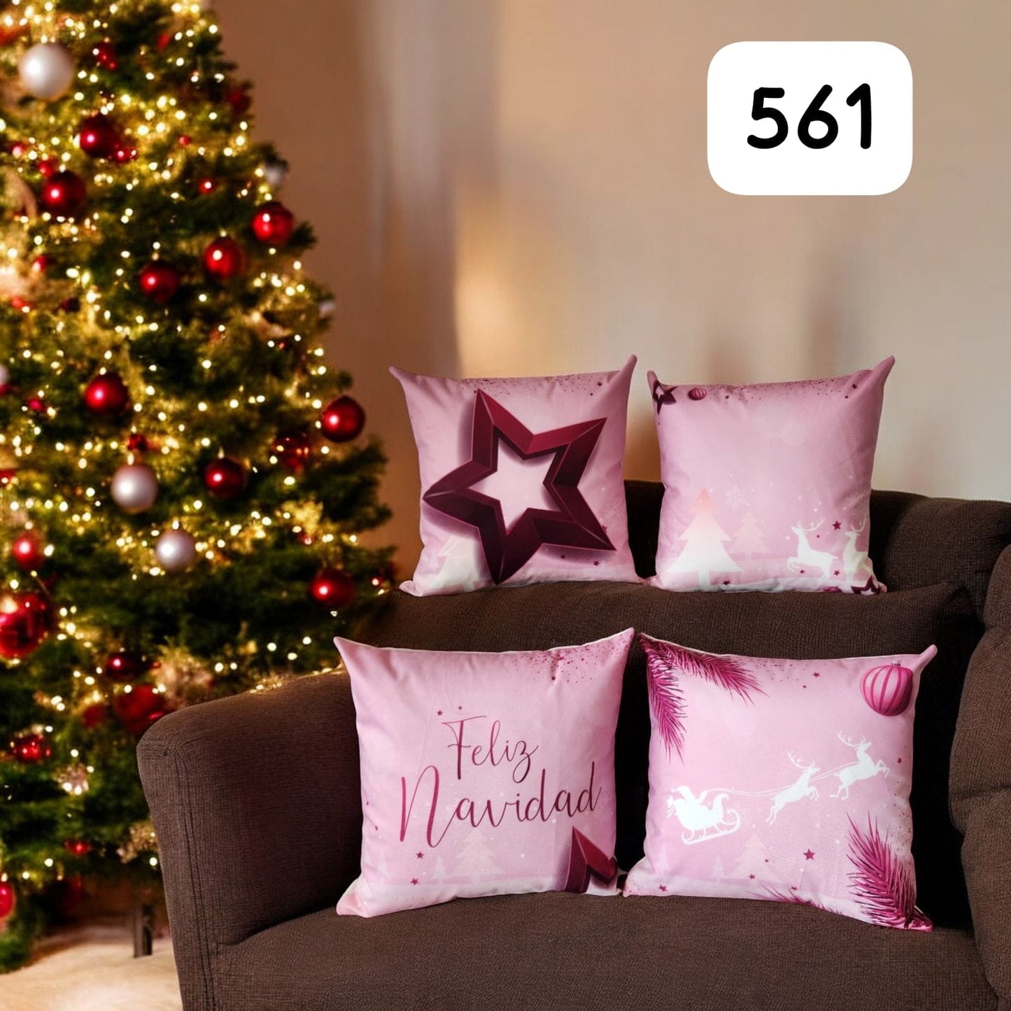 ¡OFERTA DE TEMPORADA! Set x 4 Cojines de Navidad Escoge tu combo favorito