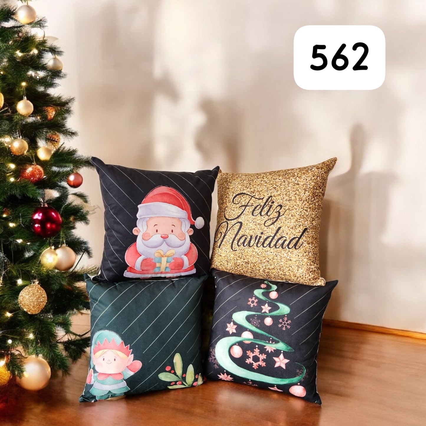 ¡OFERTA DE TEMPORADA! Set x 4 Cojines de Navidad Escoge tu combo favorito