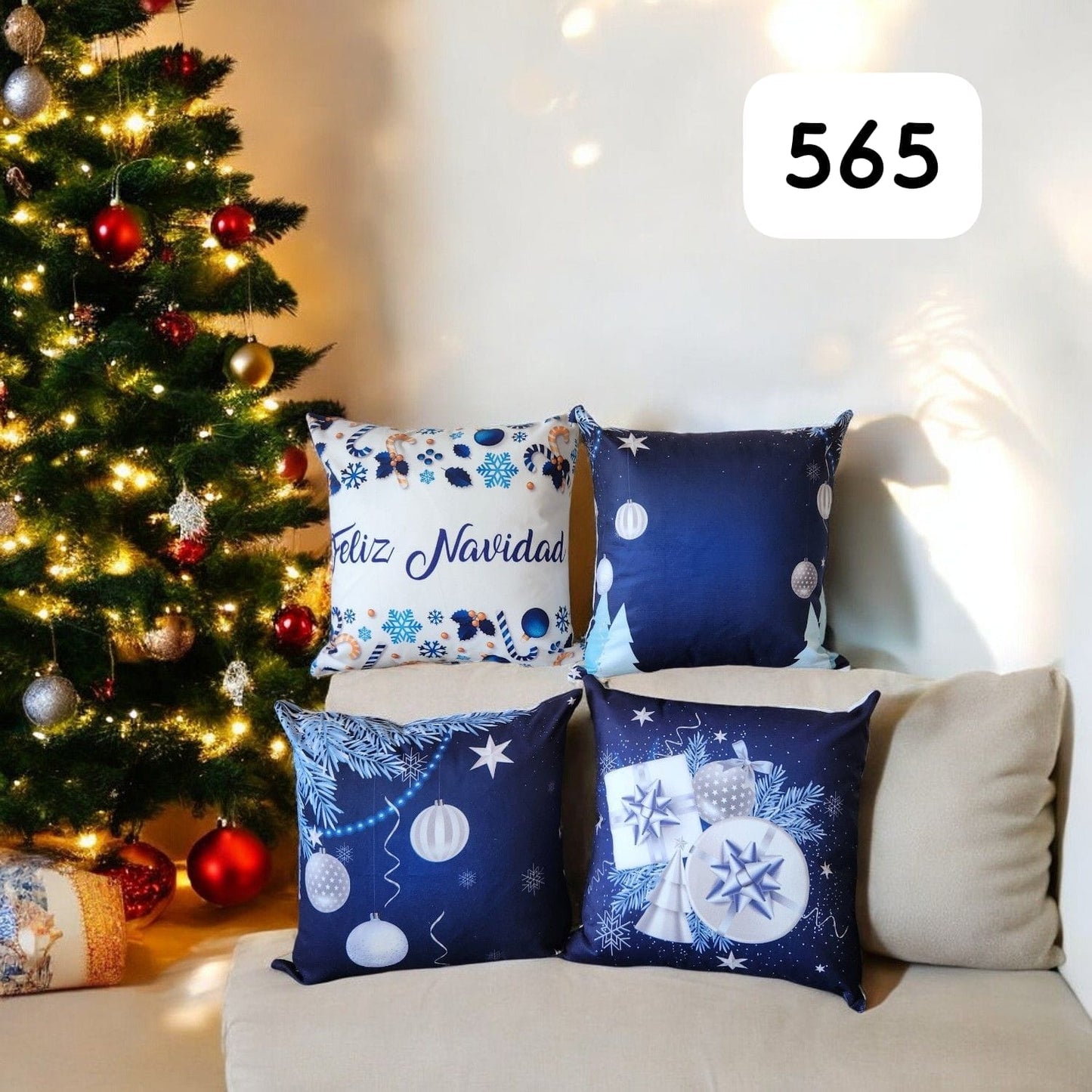 ¡OFERTA DE TEMPORADA! Set x 4 Cojines de Navidad Escoge tu combo favorito