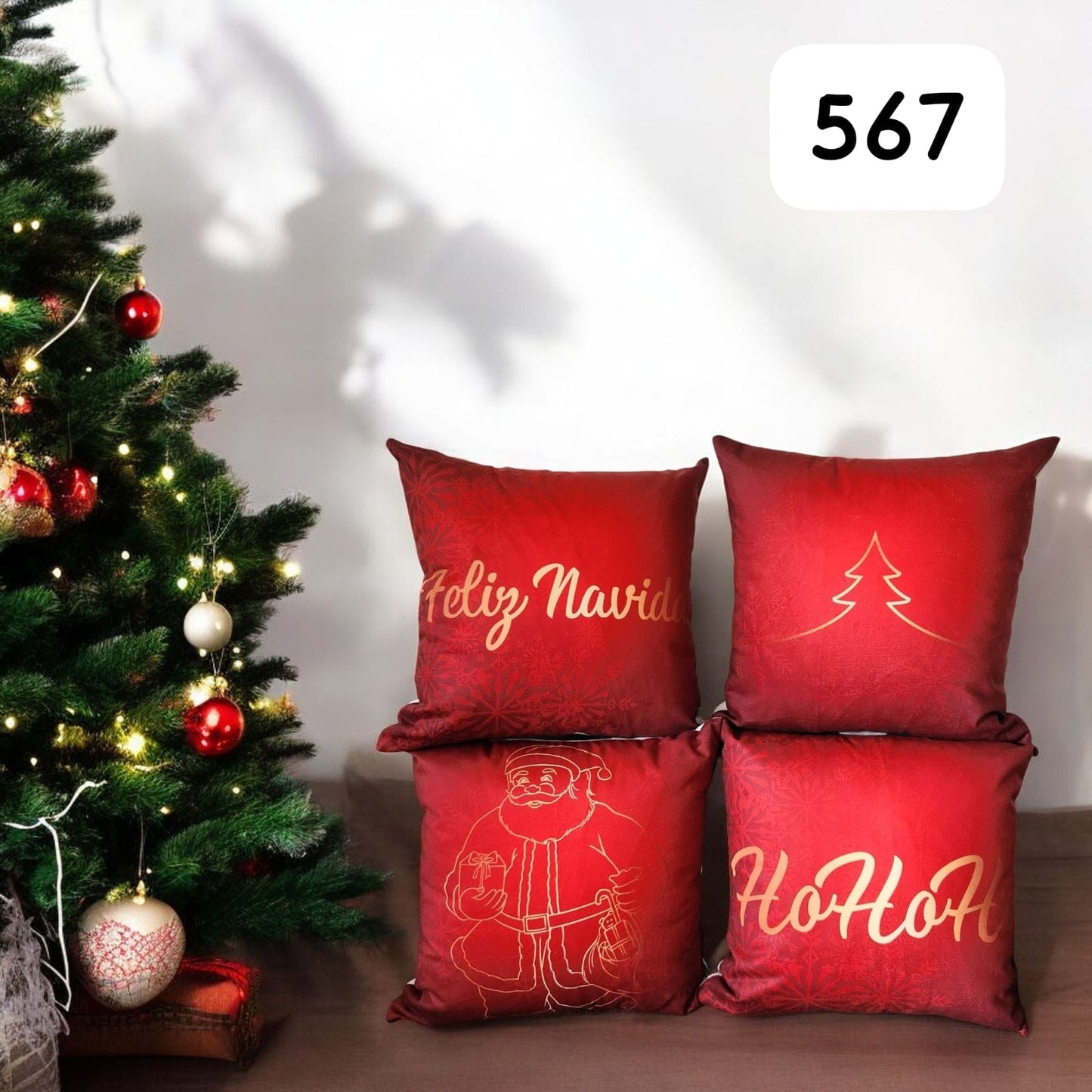 ¡OFERTA DE TEMPORADA! Set x 4 Cojines de Navidad Escoge tu combo favorito