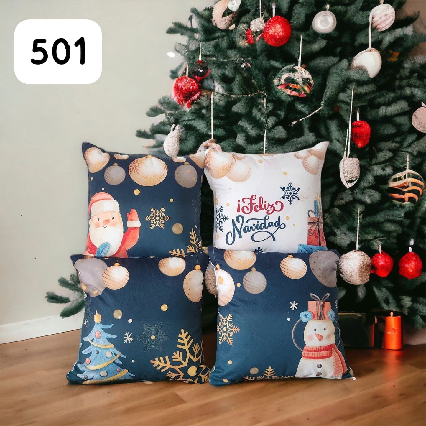 ¡OFERTA DE TEMPORADA! Set x 4 Cojines de Navidad Escoge tu combo favorito