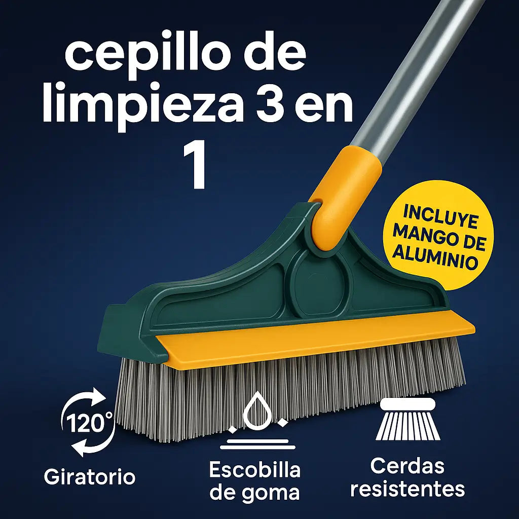 Cepillo de limpieza 3 en 1 || Giro de 120 grados
