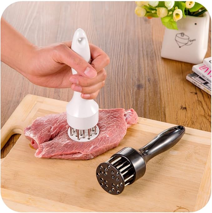 Ablandador de Carne Profesional con Púas de Acero Inoxidable (2 UNIDADES)