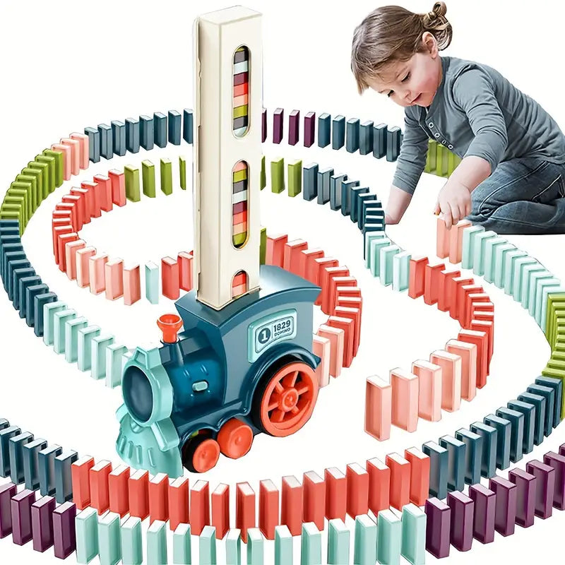 TREN INTERACTIVO CON SONIDO Y LUZ + TABLET BORRABLE DE REGALO