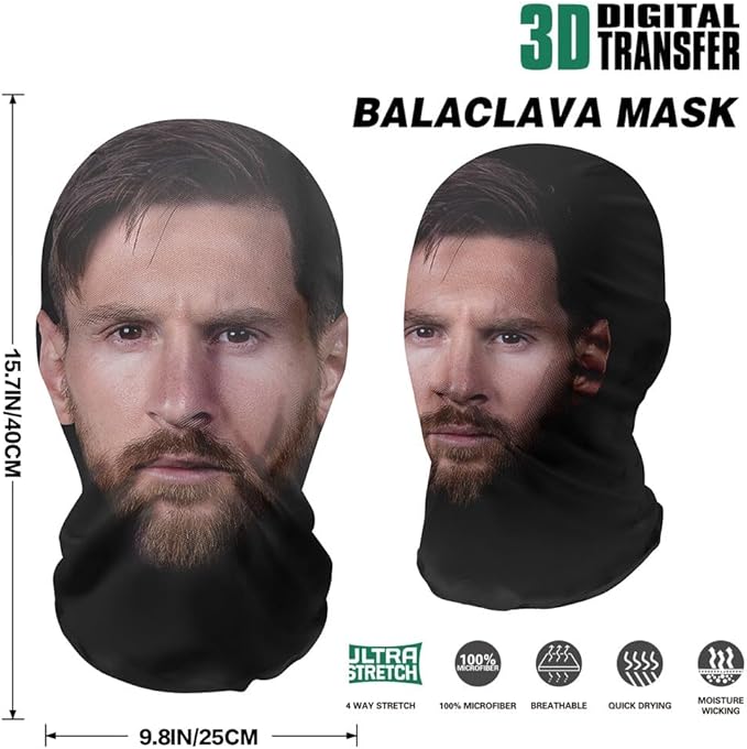 Mascara 3D de Cara Completa con Diseño Realista - Tu cara nunca fue tan epica