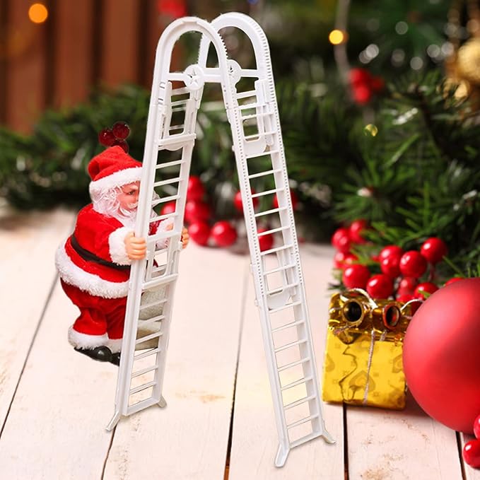 Escalera eléctrica divertido Papá Noel escalador con música