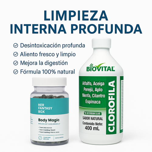 Combo Detox BODY MAGIC + CLOROFILA X400ML
