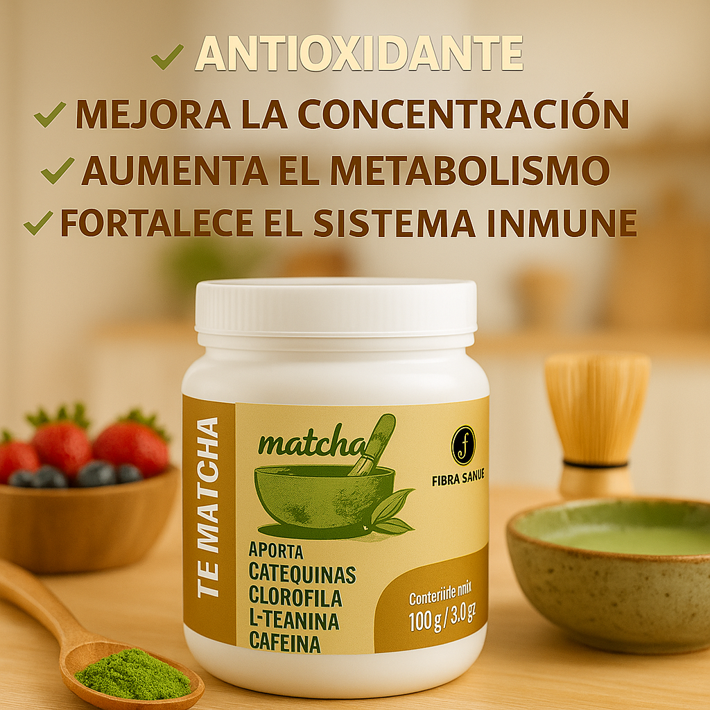 Té Matcha Japonés 100% Puro 100gr – Energía Limpia y Enfoque Natural