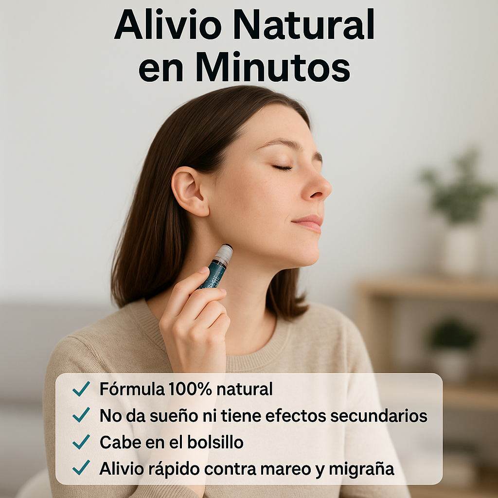 Soporte natural y de acción rápida para vértigo y mareos - Roll-on Antimareos