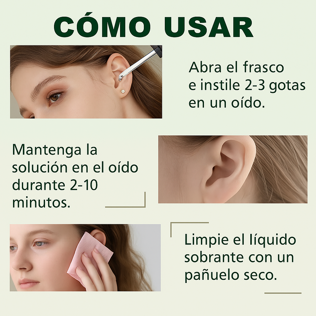 Gota para el cuidado de los oídos, alivio del tinnitus para las oreja X2 Unidades