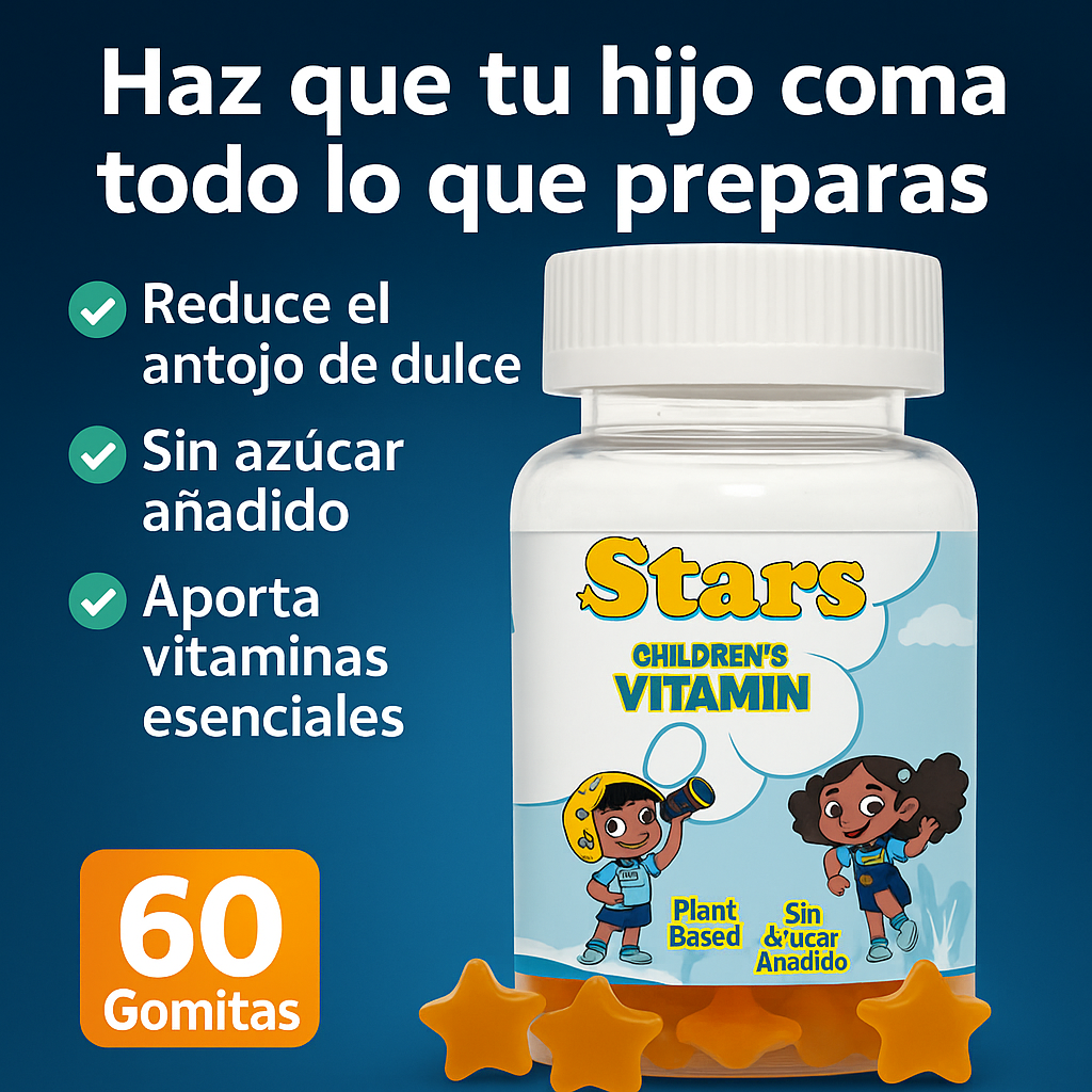 Gomitas Multivitamínicas para niños - Aumenta su apetito y fortalece su crecimiento