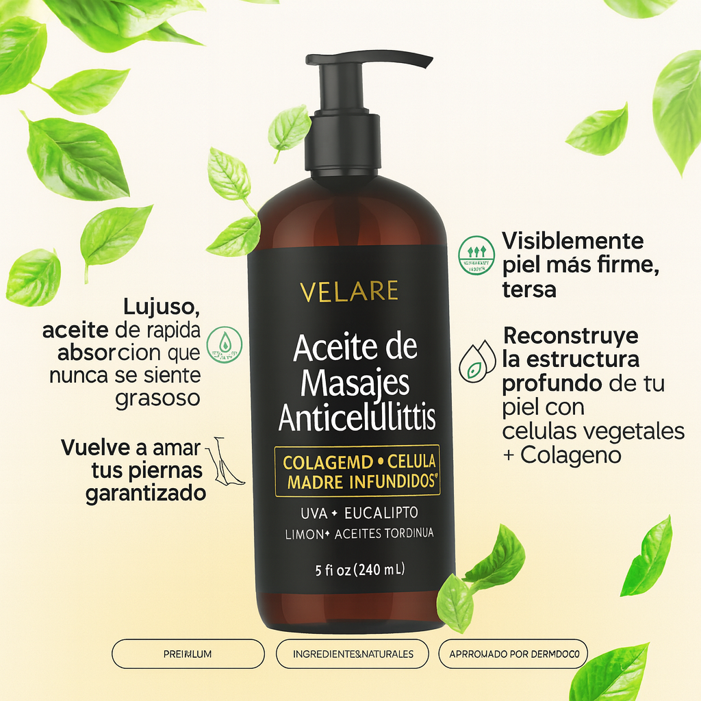 Aceite de Masaje Anticelulítico Velare 250ml