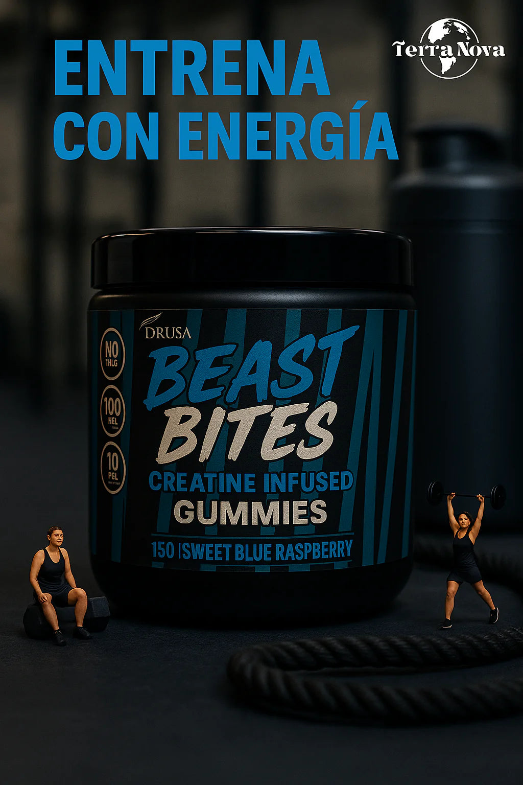 BEAST BITE GOMAS DE CREATINA X 120 UNIDADES