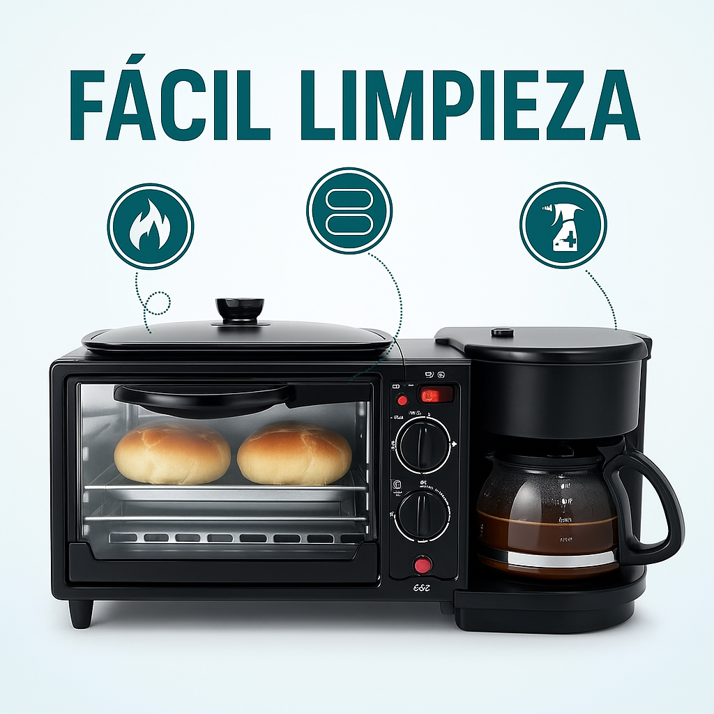 Horno Cafetera 3 Funciones en 1