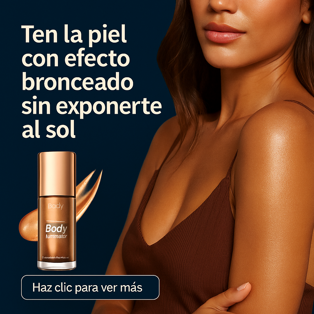 Iluminador Corporal con Brillo – Glow Touch - Bronceado natural