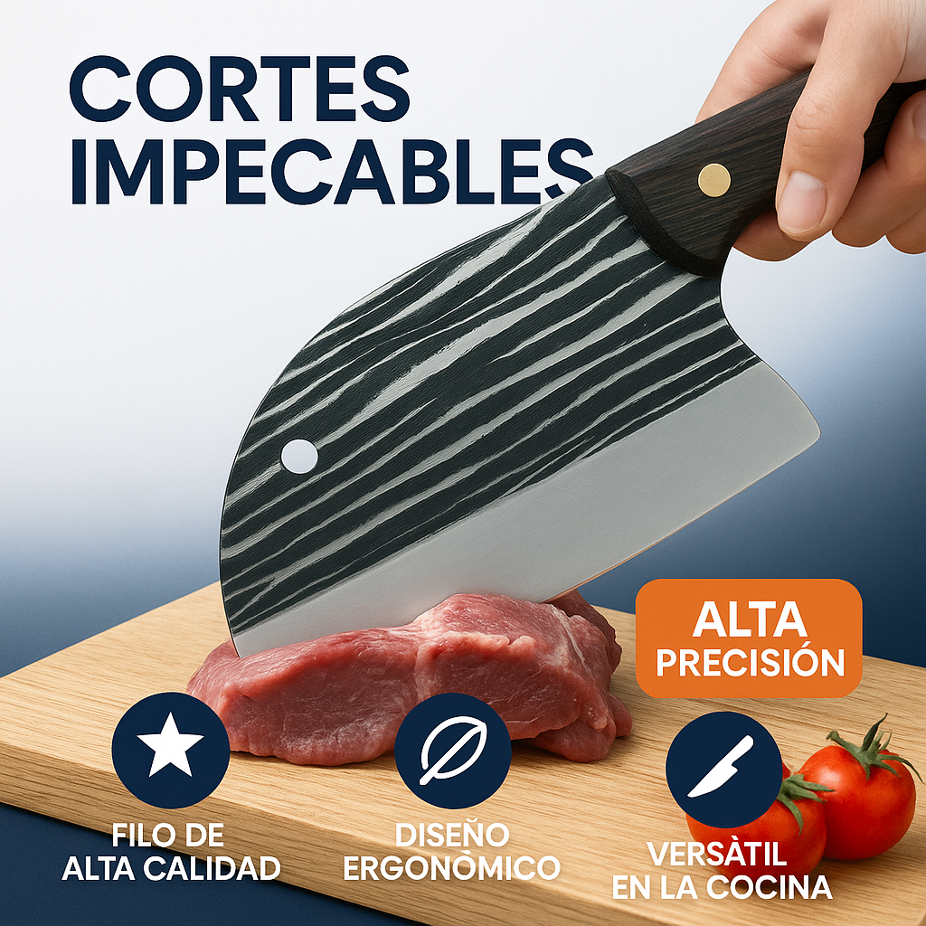 CUCHILLO TIPO HACHA - CORTA CON CONFIANZA Y PRECISIÓN