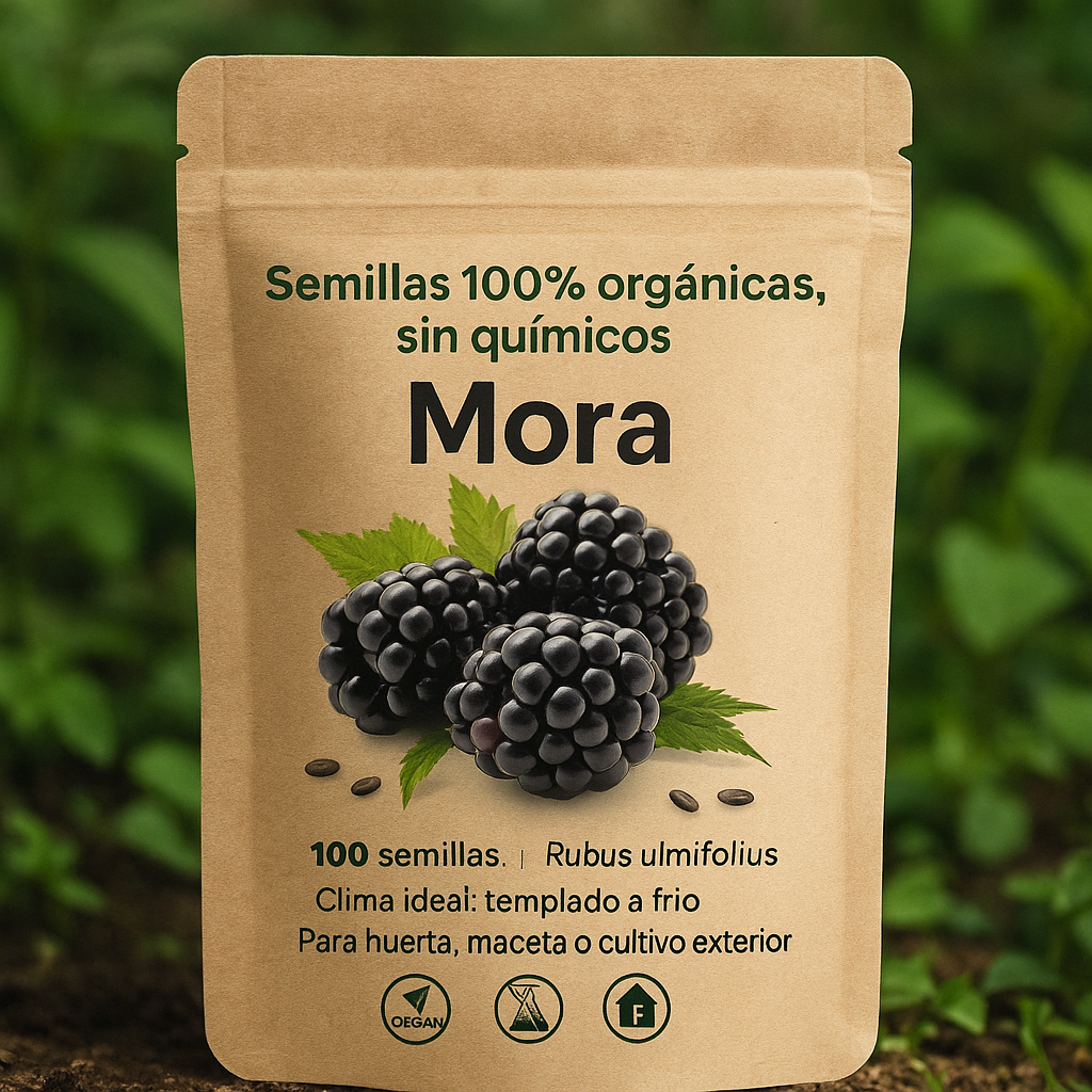 Semillas de Mora Grande Premium |MoraMax® 100 Semillas