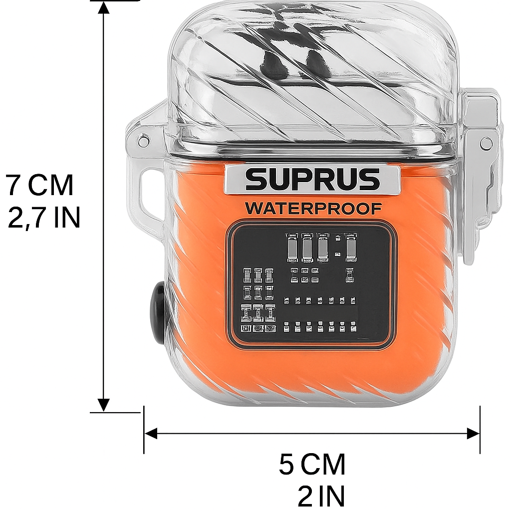 ENCENDEDOR PLASMA NARANJA RECARGABLE USB