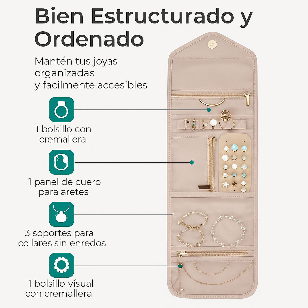 BAGSMART - Organizador plegable de joyas