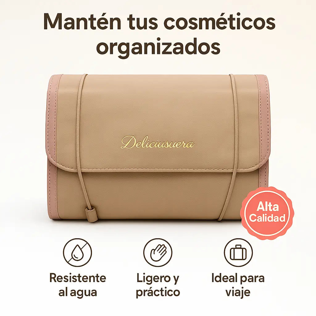 Cosmetiquera plegable para maquillaje 4 en 1