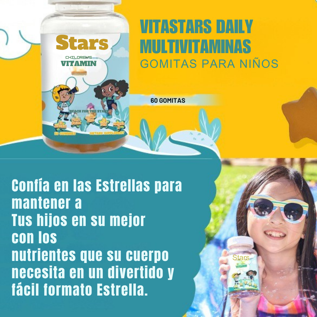 Gomitas Multivitamínicas para niños - Aumenta su apetito y fortalece su crecimiento