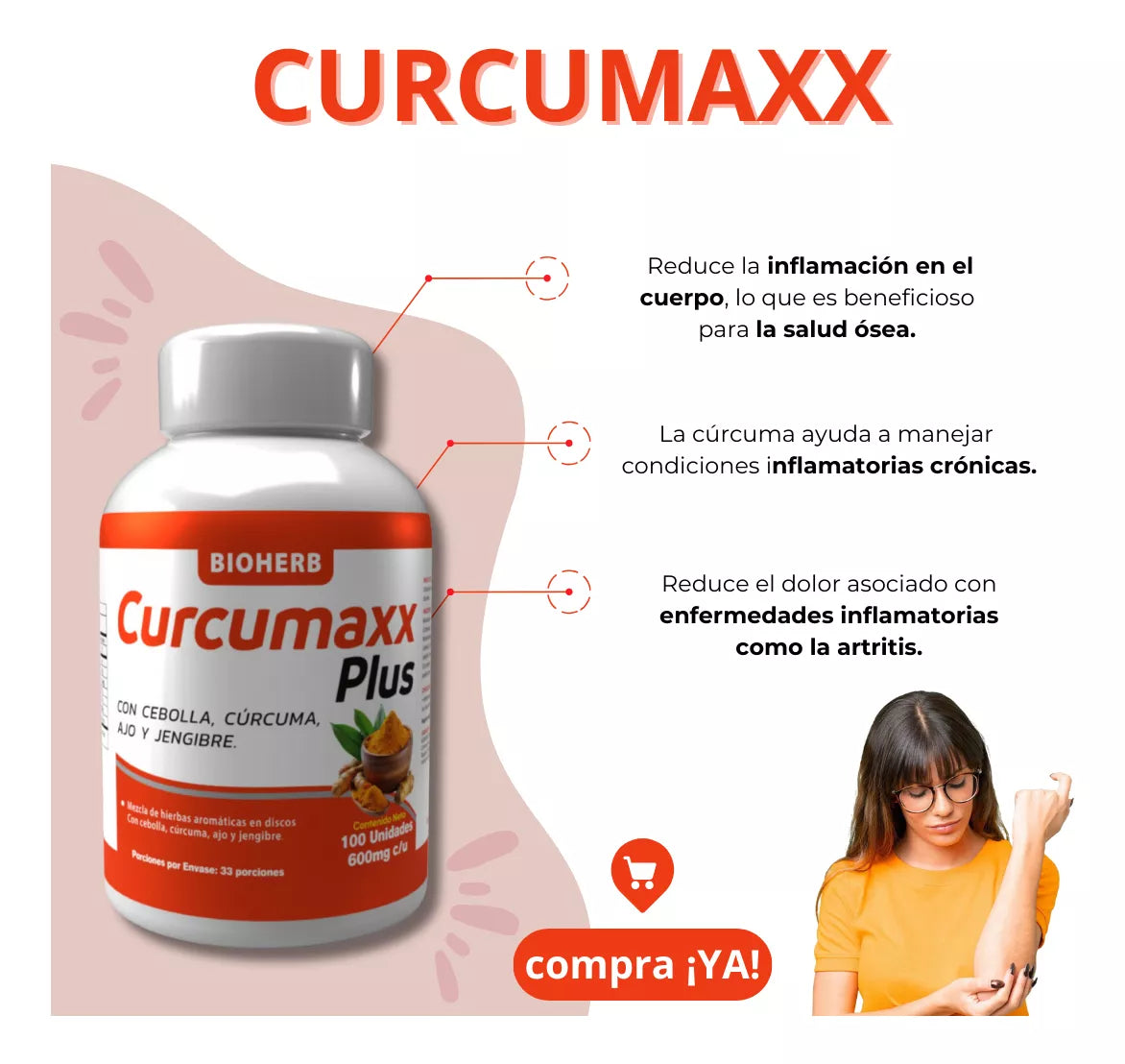 Curcumaxx Plus Anti inflamario 100g (2 unidades)