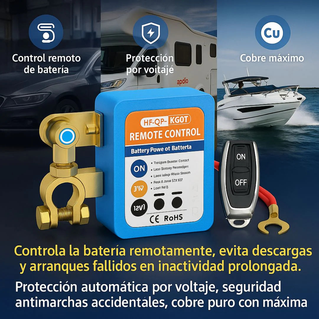 SWITCH INTELIGENTE PARA BATERIA CON CONTROL REMOTO