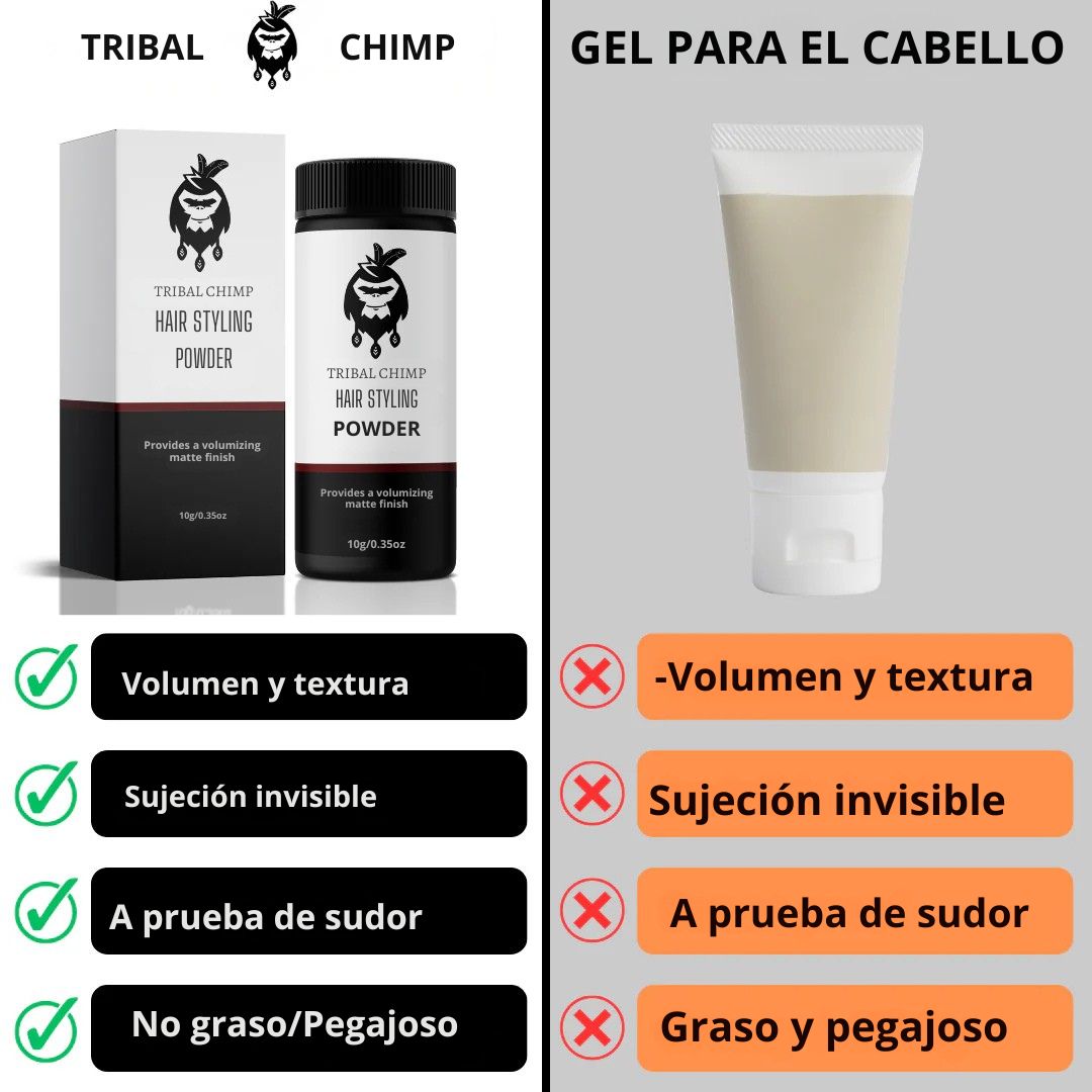 Tribal Chimp - Polvo para peinar el cabello OFERTA 2x1