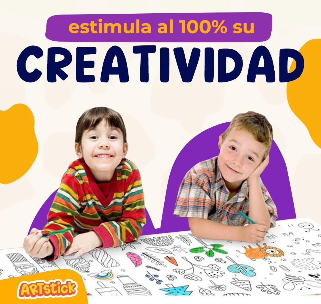 ART STICK® ROLLO DE DIBUJO PARA COLOREAR 3 METROS X 30 CM