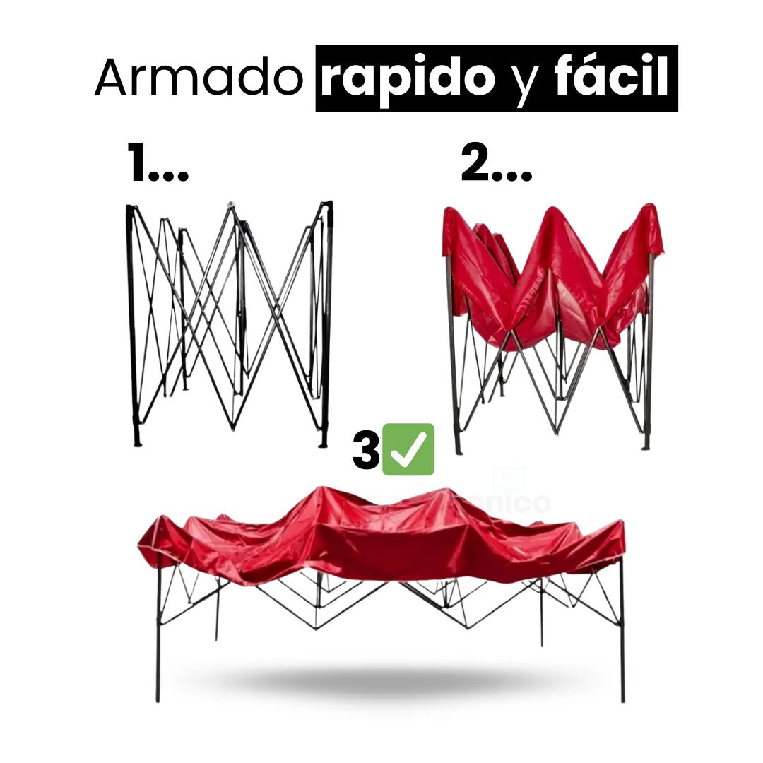 Carpa 3x3 Metros, para eventos o proteger del sol y la lluvia lo que quieras.