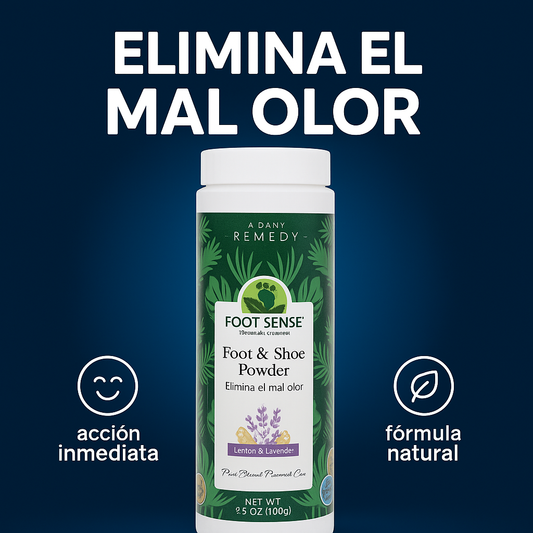 FOOT SENSE- Polvo para eliminar el mal olor de pie y calzado