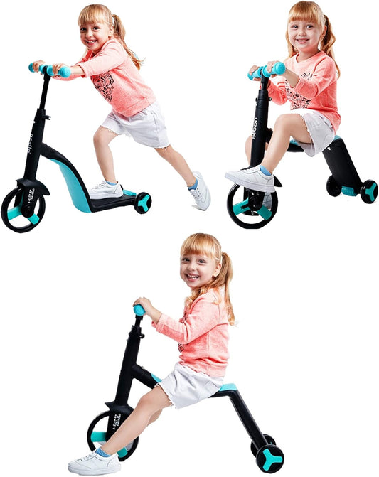 Monopatin 3 En 1 Triciclo Bicicleta Impulso