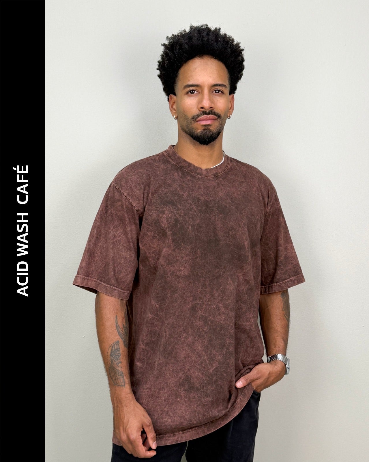 Camiseta Oversize Acid Wash Unisex 220g