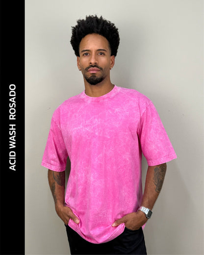 Camiseta Oversize Acid Wash Unisex 220g
