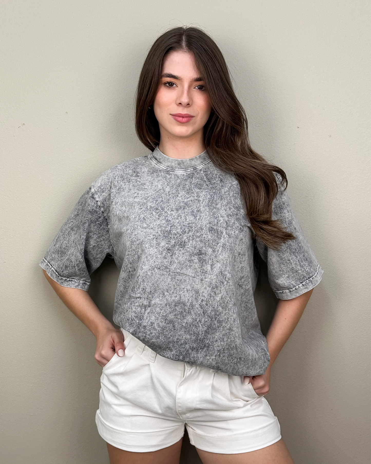 Camiseta Oversize Acid Wash Unisex 220g
