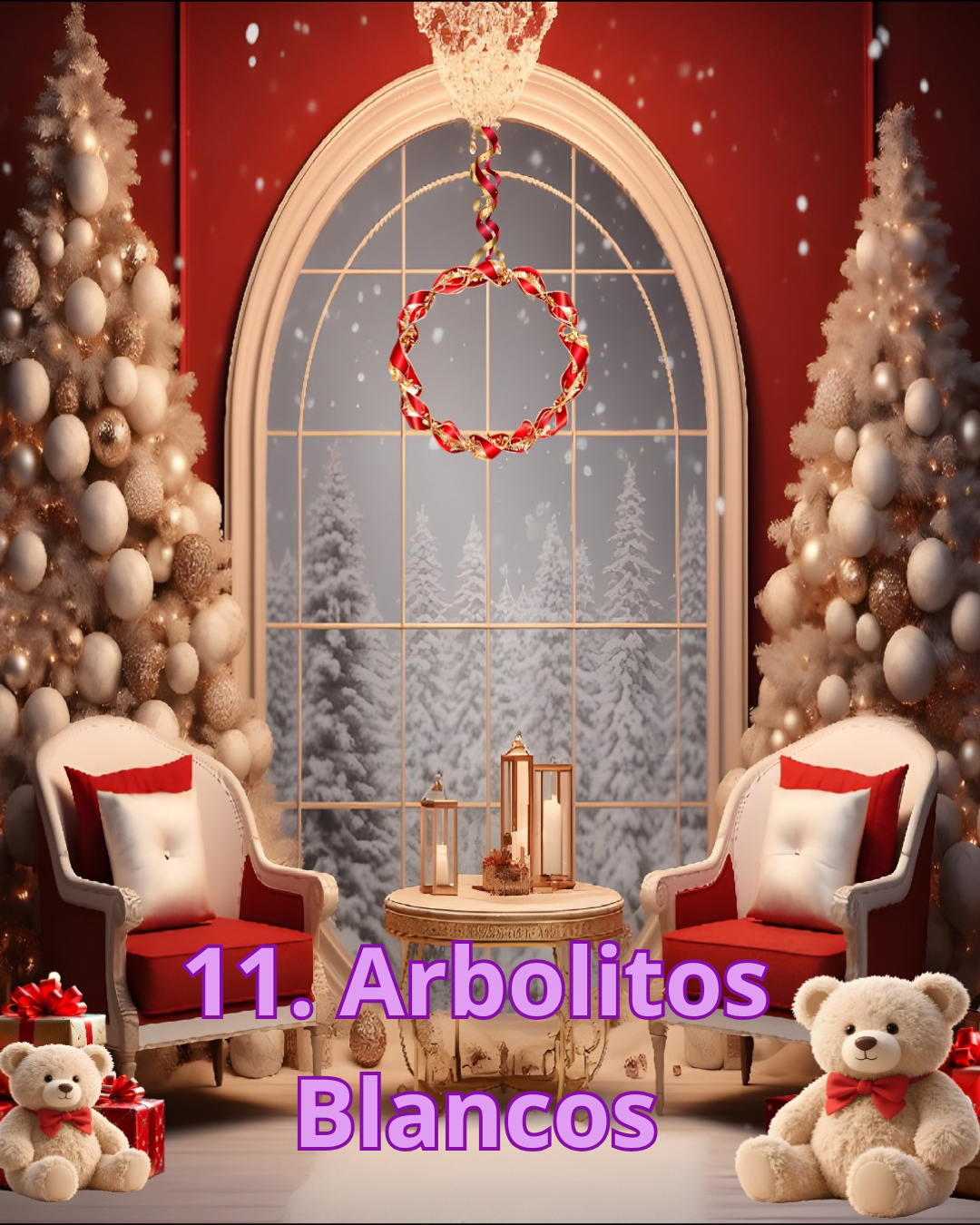 Fondo Navideño 2.5M ancho x 2.1 M alto.+ Cinta Doble Faz