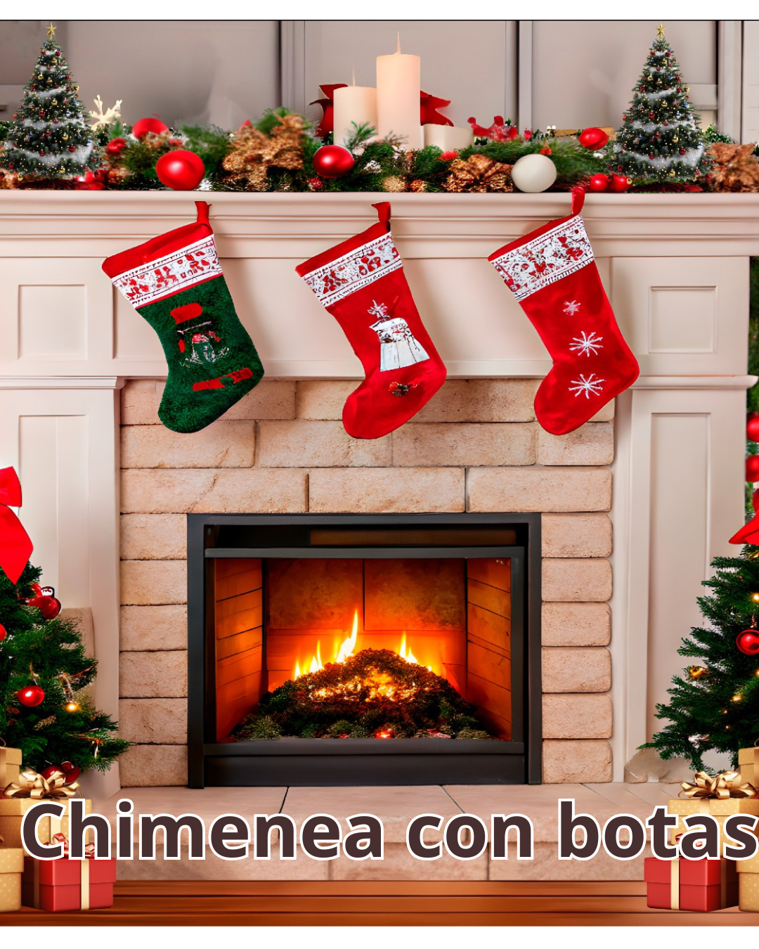 Fondo Navideño 2.5M ancho x 2.1 M alto.+ Cinta Doble Faz
