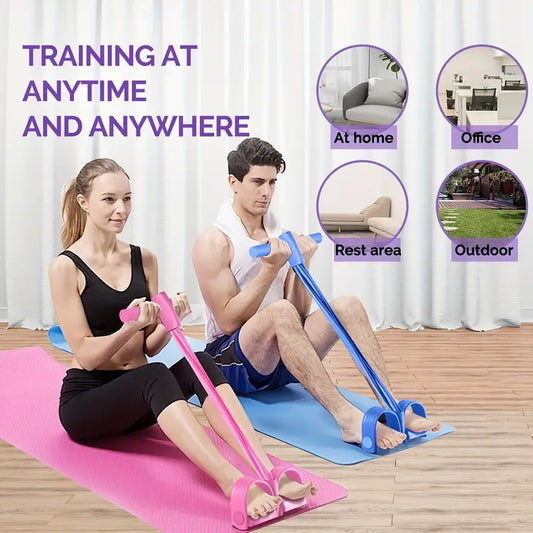 6 Tubes Pedal Resistance Band - Extensor Elástico Para Hacer Ejercicio