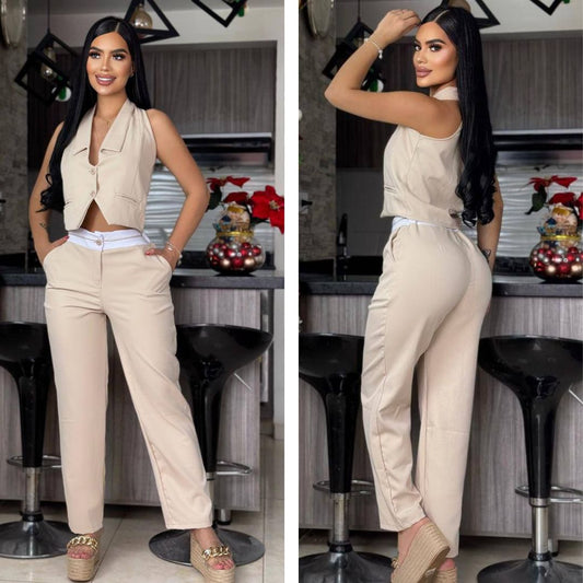 Siluet - Resalta tu figura Conjunto 2 Piezas Chaleco + Pantalon