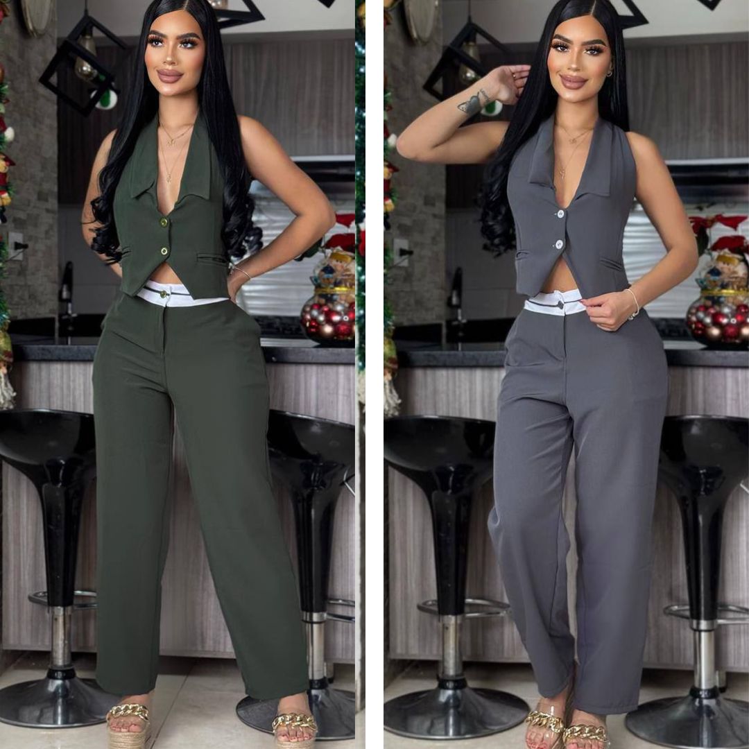 Siluet - Resalta tu figura Conjunto 2 Piezas Chaleco + Pantalon