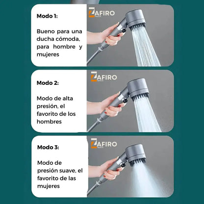 DuchaMax® || Cabezal de ducha multifuncional para masaje y cuidado de la piel 4 en 1