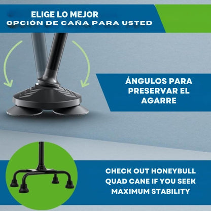 Grip Rest Pro™ Baston Plegable Para Caminar Con Luz Led