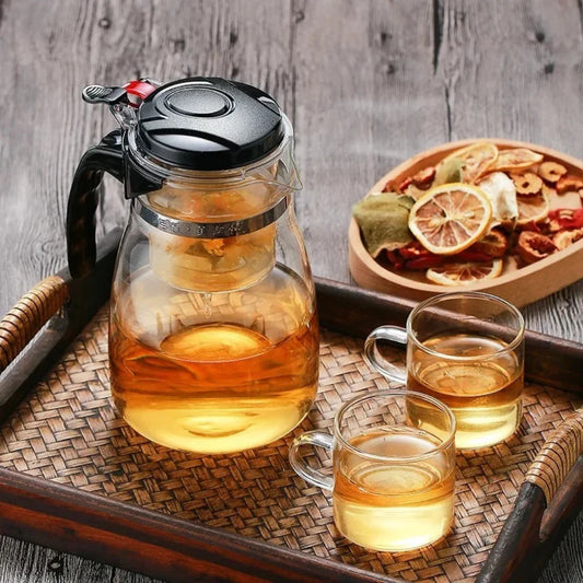 Hervidor de vidrio con infusor extraíble