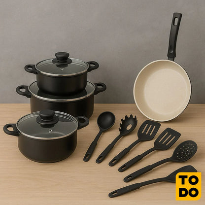 Set de Ollas Premium x13 Piezas Antiadherentes