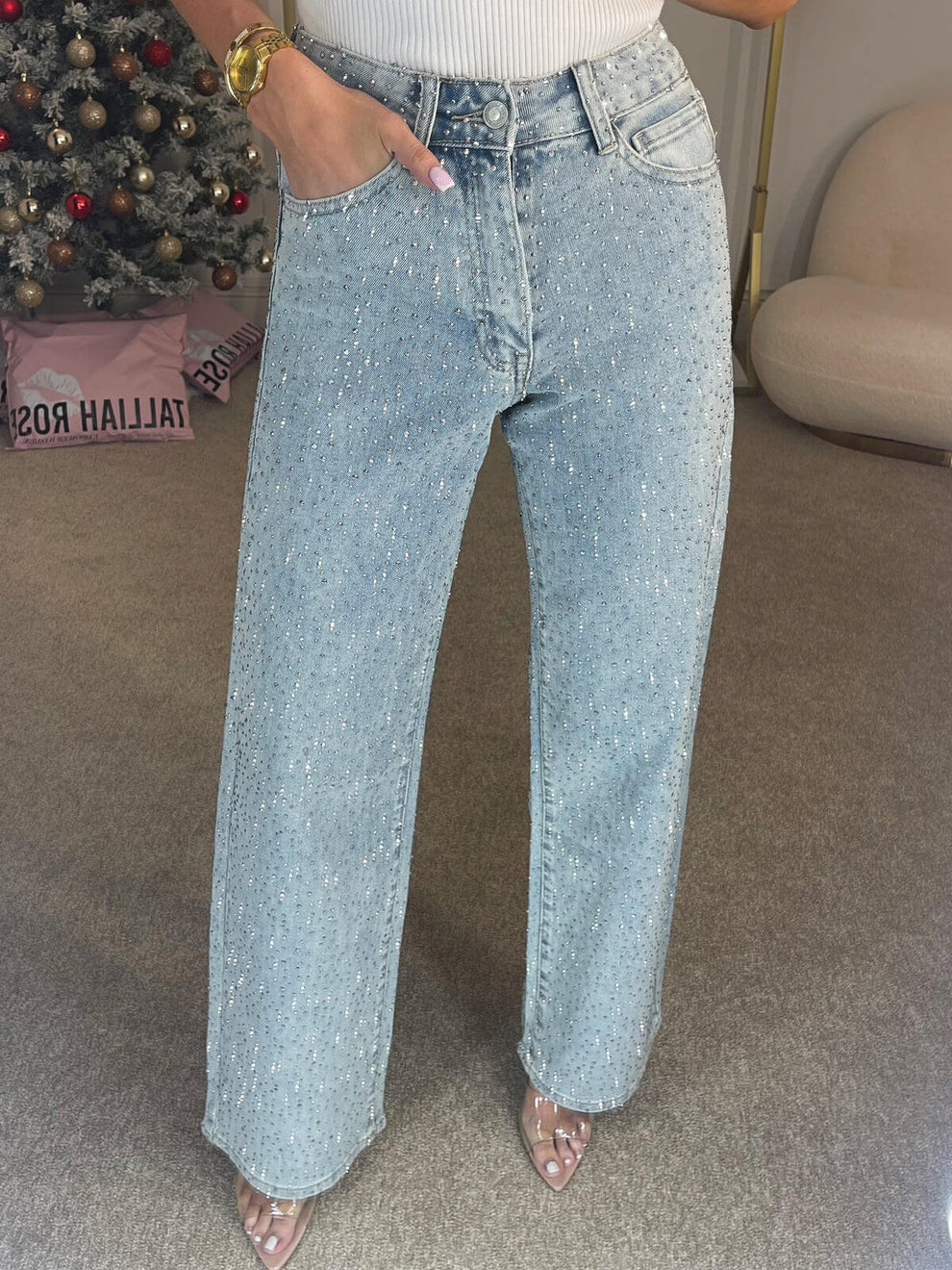 Denim premium con brillo de alto impacto