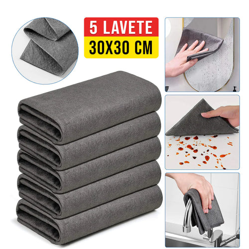 Paño Magico de Microfibra  X5 UNIDADES