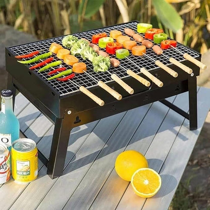 Parilla de Carbon Portatil de Acero Inoxidable